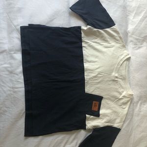 Color Block Crop Top